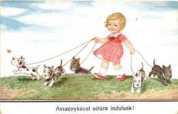 * T2/T3 'Asszonykával Sétára Indulunk' / Child With Dogs, W.S.S.B. No. 7334/1, S: John Wills (EK) - Unclassified