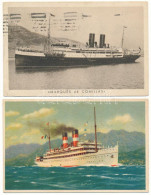 ** 2 Db RÉGI Hajós Képeslap: Marqués De Comillas (Compania Trasatlantica Espanola), Cosulich Line SS Stella D'Italia" - Unclassified