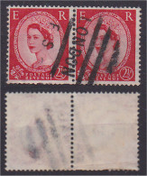 Grande Bretagne Paire Timbre N°266 Avec Oblitération London F S - Errors, Freaks & Oddities (EFOs