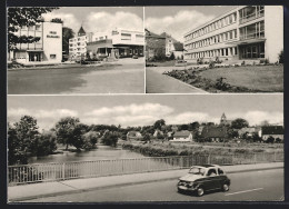 AK Kirchlengern, Kreissparkasse, Amtshaus, Elsebrücke  - Kirchlengern