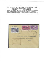 FORCES AERIENNES F LIBRES LEVANT Lettre Du 20 12 1943 LA REUNION POUR LA SYRIE - ...-1860 Vorphilatelie