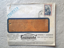 ARGENTINA. Enveloppe Belonging To "FRANCISCO CIUNGATO, Automotive Spare Parts And Accessories". Circulated With Adverti - Gebruikt