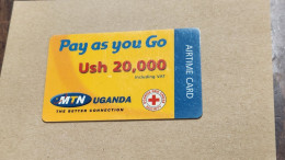 Uganda(UG-MTN-REF-0007B)-Pay As You Go (Uganda Red Cross)-(35)(Ush-20.000)(6241728712723)(look Out Side)-good Card - Uganda