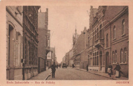 [-10%] BELGIQUE - Iseghem - Ecole Industrielle - Rue De Pelichy - Animé - Vve A Van Moortel - Carte Postale Ancienne - Izegem