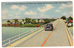 D.C.97 - Overseas Highway Over Pigeon Key, Between The Mainland And Key West, Florida - 1946 - RED CROSS WAR FUND - - Key West & The Keys