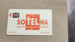 MALI-(SOT-0013)-Orange Logo-(SC5 Afnor-(48)-(20units)-(40752)-(tirage-10.000)-used Card - Mali