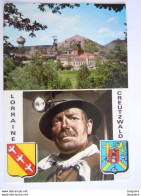 Delcampe - 57 Moselle Lorraine Creutzwald Multivues Mine De Charbon Mineur Armoiries Edit Europ Circulée 1984 - Creutzwald