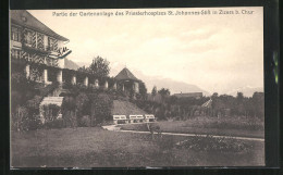 AK Zizers /Chur, Partie Der Gartenanlage Des Priesterhospizes St. Johannes-Stift  - Zizers