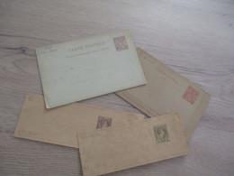 Monaco Lot 4 Entiers Vierges Cartes Postales Bande De Journaux - Ganzsachen