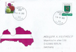 Delcampe - Latvia 2022 Riga Armory Viļāni Coat Of Arms Bird Cover - Briefe U. Dokumente