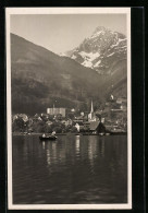AK Mühlehorn Am Walensee, Ortsansicht Gegen Das Gebirge  - Mühlehorn