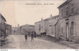 F15-55) VAVINCOURT - MEUSE - RUE DE VERDUN - ANIMATION - HABITANTS - ECOLIERS - EDIT. ADAM - ( 2 SCANS ) - Vavincourt