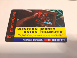 Delcampe - ZWITSERLAND  CHF 10,-  PREPAID CARD /WESTERN UNION/ MONEY TRANSFER    /     FINE USED CARD **18906** - Schweiz