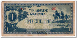 OCEANIA,JAPANESE OCCUPATION,1 SHILLING,1942,P.2,XF - Autres - Océanie
