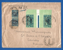 !!! WALLIS-ET-FUTUNA, LETTRE RECOMMANDÉE POUR LA FRANCE AVEC CACHET DE TRANSIT DE NOUVELLES-HÉBRIDES, DE 1936 - Cartas & Documentos