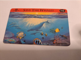 USA/AMERIKA  /  PREPAID / $10,- SAVE THE WHALES/ WHALE/FISH/ANIMAL / FINE USED    **18939** - Sonstige & Ohne Zuordnung