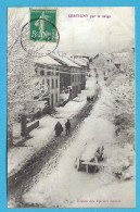 Delcampe - 88 - XERTIGNY +++ Par La Neige +++ Une Rue Animée +++ - Xertigny