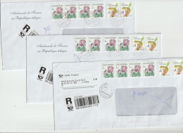 8552 3 Lettres Cover 2024 REPUBLIQUE TCHEQUE TCHEQUIE Czech Republic Grenouille Npai Rts Return To Sender Frog - Brieven En Documenten