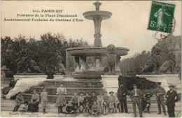 Delcampe - CPA PARIS 12e Place Daumesnil La Fontaine (36220) - Plätze