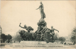 Delcampe - CPA PARIS 12e Place De La Nation Statue De La République (36175) - Plätze