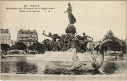 Delcampe - CPA PARIS 12e Place De La Nation Statue De La République (36173) - Plätze