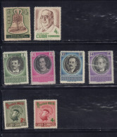 CUBA 1955-1956 547-548, 553-557, 560 MINT MH - Andere & Zonder Classificatie