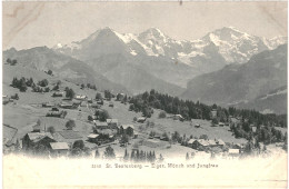 Delcampe - CPA Carte Postale Suisse Beatenberg Eiger Mönch Und Jungfrau Début 1900     VM90234 - Beatenberg