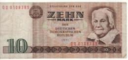 GERMANY  DDR  10 Mark  P28b    1971   (  Clara Zetkin + Radio Stationl On Back) - 10 Mark