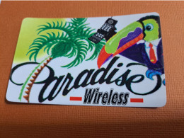 ST MAARTEN / PARADISE WIRELESS/ $20,- 6/99  DIFFICULT CARD  STM PW1B  TOUCAN+PALMS   ** 18956** - Antillas (Nerlandesas)