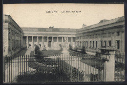 AK Amiens, La Bibliothèque  - Bibliotheken