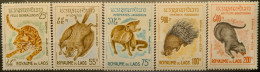 Delcampe - 4410 - 1965 - LAOS - FAUNE - POSTE AERIENNE - BELLE SERIE COMPLETE - N°47 à 51 NEUFS** - Laos