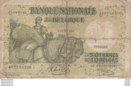 Belgique 50 Francs 1942  Ce Billet A Circulé - To Identify