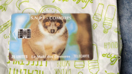 Comores-(KM-OPT-0008F)-Le Maki Des Comores-(6)-(25units)-(4/95)-(00245736)-used Card - Comoros