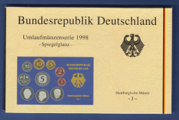 Bundesrepublik DM-Kursmünzensatz 1998 J Polierte Platte PP - Ongebruikte Sets & Proefsets