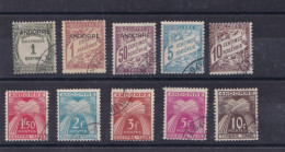 TAXES .JOLI LOT DE TIMBRES OBLITERES DE   1931/40  . INTERESSANT..A VOIR - Gebraucht