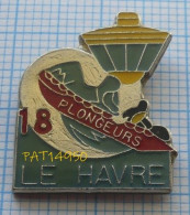 PAT14950 SAPEURS POMPIERS PLONGEURS LE HAVRE Dpt 76 SEINE MARITIME - Pompiers