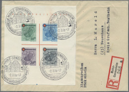 Französische Zone - Rheinland Pfalz: 1949, Rotes Kreuz-Block Auf (dreiseitig Geö - Other & Unclassified