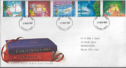 Great Britain 1987 Christmas. Mi.1126-1130  FDC - 1981-1990 Decimal Issues