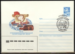 RUSSIA USSR Stamped Stationery Special Cancellation USSR Se SPEC 87-234 North Exploration VOSTOK Station - Non Classés