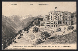 AK Braunwald Ob Linthal /Glarus, Grand Hotel Braunwald Mit Selbsanft, Bifertenstock Und Tödi  - Linthal
