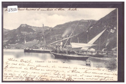DISTRICT D'AIGLE - VILLENEUVE - BARQUES DU LAC LEMAN AU PORT - TB - Villeneuve