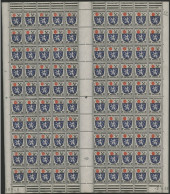 Occupation Zone Française N° 9 Feuille Complète De 100 Ex. Neuf ** (MNH) Armoiries. Voir Description - Algemene Uitgaven