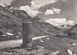 CARTOLINA  JULIER-PASSHOHE M. 2284 GRIGIONI SVIZZERA MIT ROMERSAULE VIAGGIATA 1953    Y95 - Silvaplana