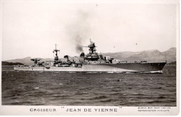 Delcampe - Marine Militaire Francaise - Croiseur 'JEAN DE VIENNE' - Marius Bar Carte Postale - Krieg