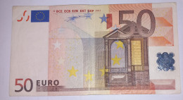 50€ ITALIA PRIMA SERIE - J002E2/S - FIRMA W. D. - DISCRETE CONDIZIONI - 50 Euro