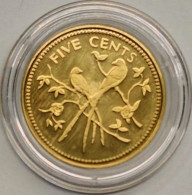 BELIZE - 5 Cents 1974 FM Proof, KM# 39 (#7133) - Belize