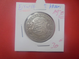 ESTONIE 2 KROONI 1930 ARGENT (A.13) - Estonie