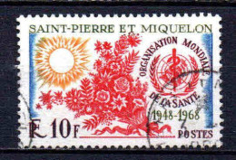 St Pierre Et Miquelon    - 1968 -  OMS  - N° 379 - Oblit - Used - Gebruikt