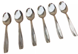 6 Cuillères à Soupe  Acier Inoxydable  Longueur : 195mm - Löffel