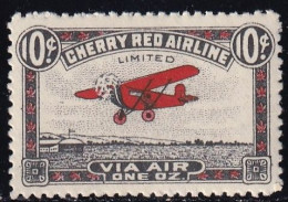 Canada - Vignette Aviation Cherry Red Airline - Neuf ** Sans Charnière - TB - Luftpost